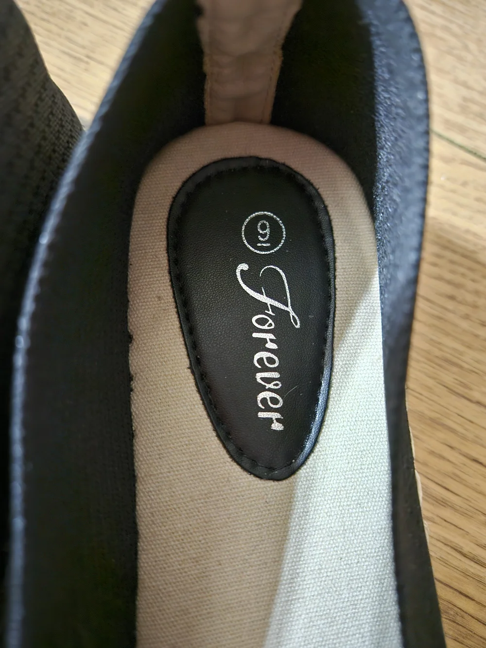 Casual Black Forever Espadrille Slip-On Shoes -